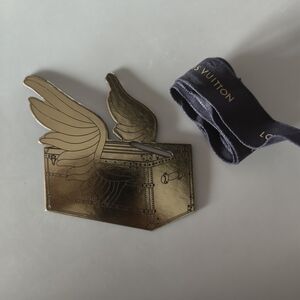 Louis Vuitton Gold Winged Brooch